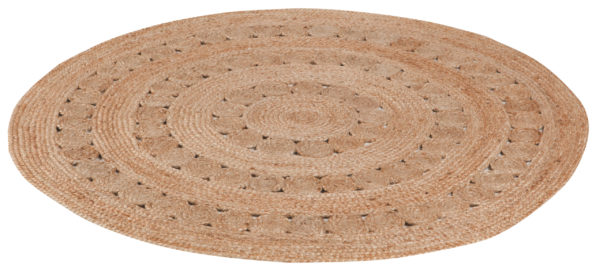 Tapis Patna Naturel diamètre 120 Tapis La Vallée du blanc
