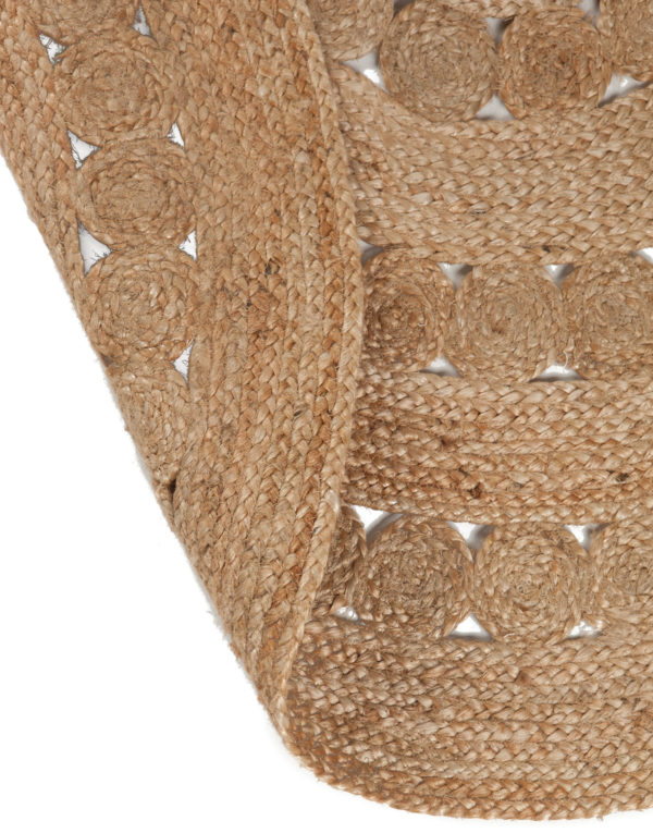Tapis Patna Naturel diamètre 120 Tapis La Vallée du blanc