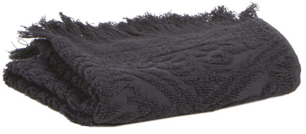 Serviette de toilette Zoé Carbone 50 X 100 Serviettes de toilette La Vallée du blanc