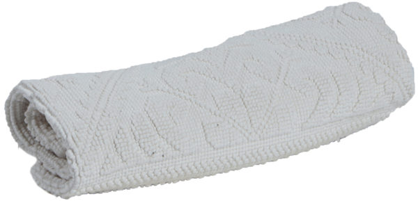 Tapis Enzo Ciment 54 X 110 Tapis de bain La Vallée du blanc