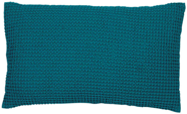 Coussin Maia Bleu Topaze 30 X 50 Coussins La Vallée du blanc