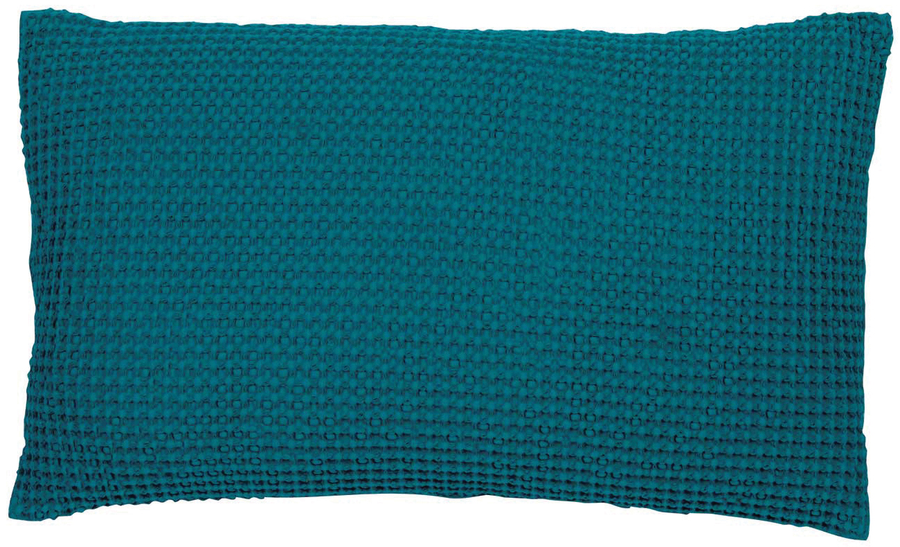 Coussin Maia Bleu Topaze 30 X 50 La Vallée du blanc Coussin Maia Bleu Topaze 30 X 50 Coussins La Vallée du blanc