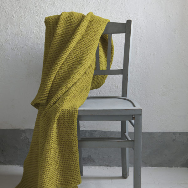 Jete de Lit Stonewashed Maia Badiane 260 x 260 Jetés de lit La Vallée du blanc