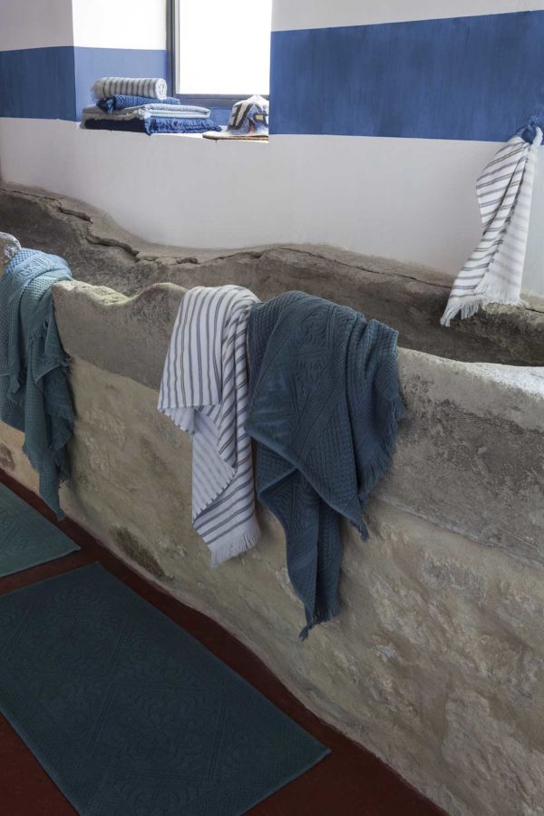 Drap de Bain Zoe Vert de gris 100 x 180 Draps de bain La Vallée du blanc