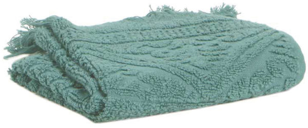 Serviette Toilette Zoe Vert de Gris 50 X 100 Serviettes de toilette La Vallée du blanc