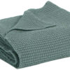 Plaid Stonewashed Maia Vert de Gris 140 x 200