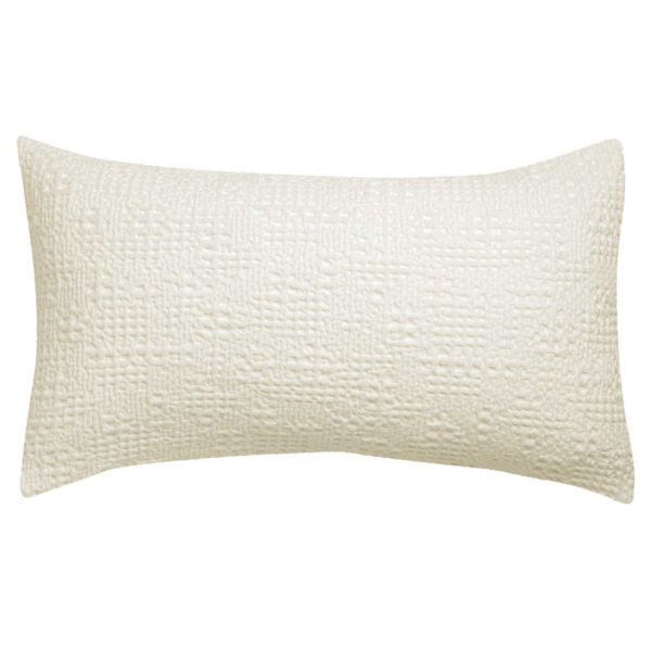 Coussin Stonewashed Tana Craie 40 X 65 Coussins La Vallée du blanc