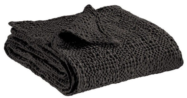 Jete Stonewashed Tana Carbone 240 X 260 Jetés de lit La Vallée du blanc