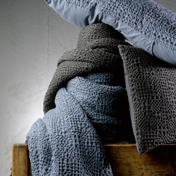 Jete Stonewashed Tana Carbone 240 X 260 Jetés de lit La Vallée du blanc