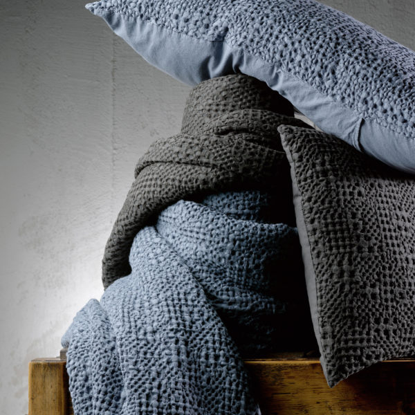Jete Stonewashed Tana Carbone 260 X 260 Jetés de lit La Vallée du blanc