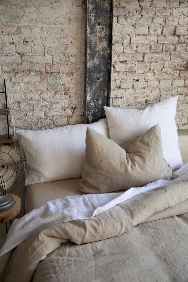 Taie d’oreiller Stonewashed Zeff Blanc 50 x 75 Taies d'oreiller La Vallée du blanc