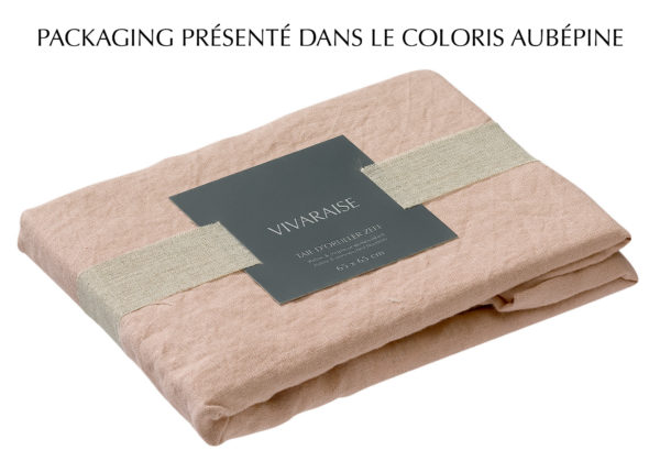 Taie d’oreiller Stonewashed Zeff Craie 65 x 65 Taies d'oreiller La Vallée du blanc