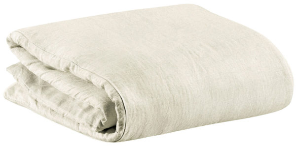 Housse de couette Stonewashed Zeff Craie 240 x 220 Housses de couette La Vallée du blanc
