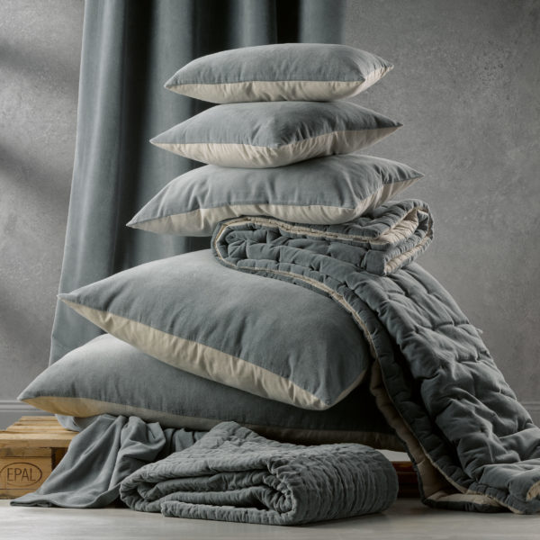 Coussin uni Elise Mais 45 x 45 Coussins La Vallée du blanc
