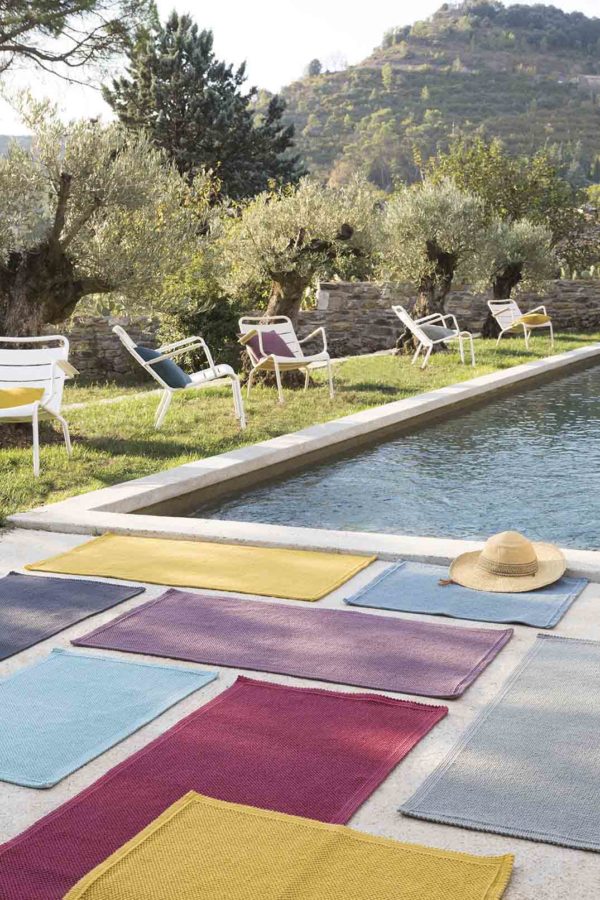 Tapis de bain uni Etia Absynthe 54 x 64 Tapis de bain La Vallée du blanc