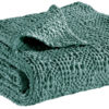 Jeté stonewashed Tana Vert de gris 180 x 260