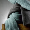 Jeté stonewashed Tana Vert de gris 180 x 260 – Image 2