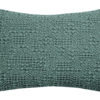 Coussin stonewashed Tana Vert de gris 40 x 65