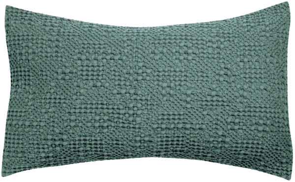 Coussin stonewashed Tana Vert de gris 40 x 65 Coussins La Vallée du blanc
