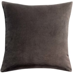 Coussin uni Elise Cacao 45 x 45 Coussins La Vallée du blanc