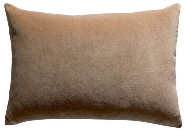 Coussin uni Elise Camel 40 x 65 Coussins La Vallée du blanc