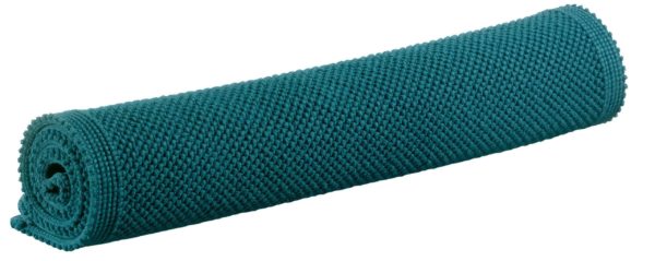 Tapis de bain uni Etia Paon 54 x 64 Tapis de bain La Vallée du blanc