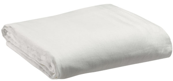 Drap housse stonewashed Zeff Blanc 140×190 bonnet 30cm Draps housses La Vallée du blanc