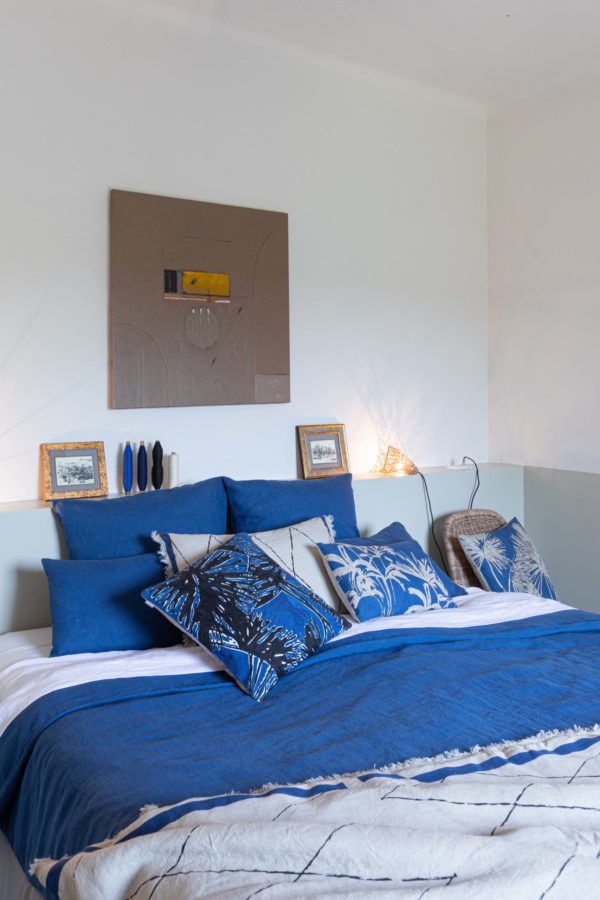Drap housse stonewashed Zeff Blanc 140×190 bonnet 30cm Draps housses La Vallée du blanc