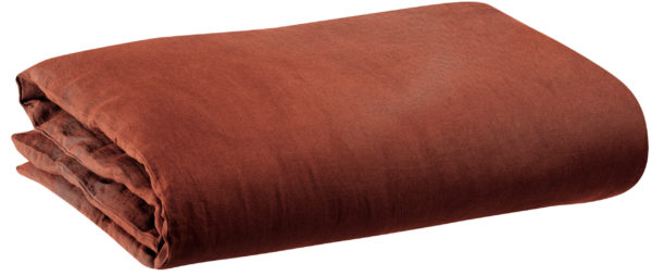 Housse de couette stonewashed Zeff Caramel 260 x 240 Housses de couette La Vallée du blanc