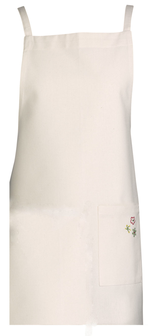 Tablier de cuisine Gardenia recyclé Ecru 110 x 80 Tabliers La Vallée du blanc