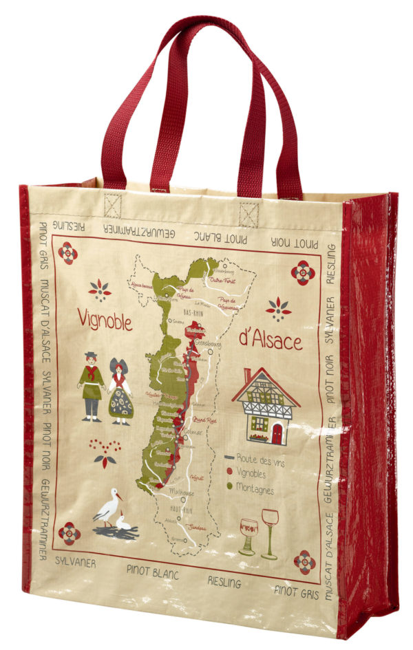 Sac shopping Route des vins Ficelle 40 x 35 x 14 Cabas La Vallée du blanc