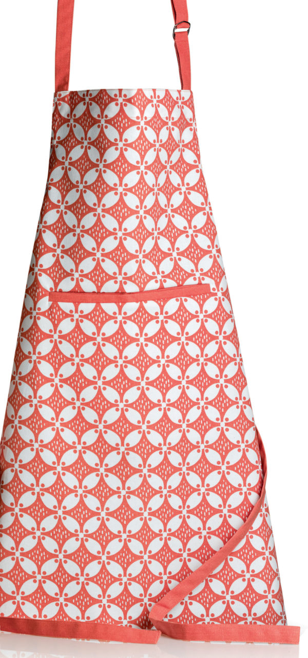 Tablier de cuisine enduit Fatou recyclé Rouge 72 x 85 Tabliers La Vallée du blanc