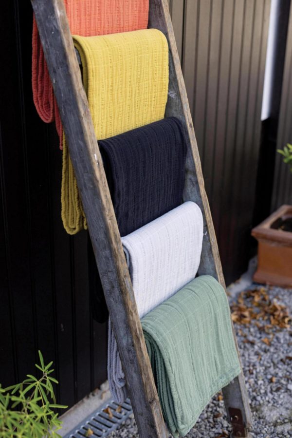 Jeté recyclé Lisa Verveine 180 x 260 Jetés de lit La Vallée du blanc