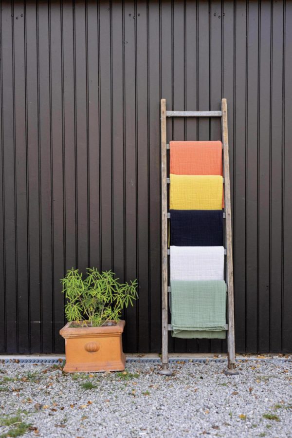 Jeté recyclé Lisa Mirabelle 180 x 260 Jetés de lit La Vallée du blanc