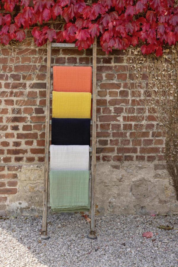 Jeté recyclé Lisa Mirabelle 180 x 260 Jetés de lit La Vallée du blanc
