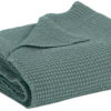 Plaid recyclé Maia Vert de gris 140 x 200