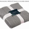 Plaid recyclé Maia Carbone 140 x 200 – Image 3