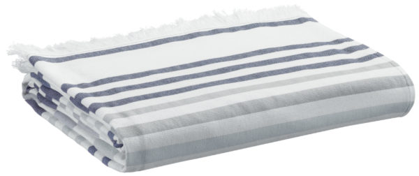 Drap hammam recyclé Samoa Marine 100 x 200 Draps hammam La Vallée du blanc