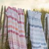 Drap hammam recyclé Samoa Marine 100 x 200 – Image 4
