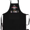 Tablier de cuisine Le chef recyclé Noir 72 x 90