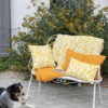 Coussin stonewashed Tana Moutarde 40 x 65 – Image 2