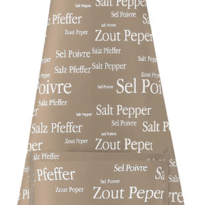 Tablier de cuisine Sel & Poivre Ficelle 80 X 85 Tabliers La Vallée du blanc