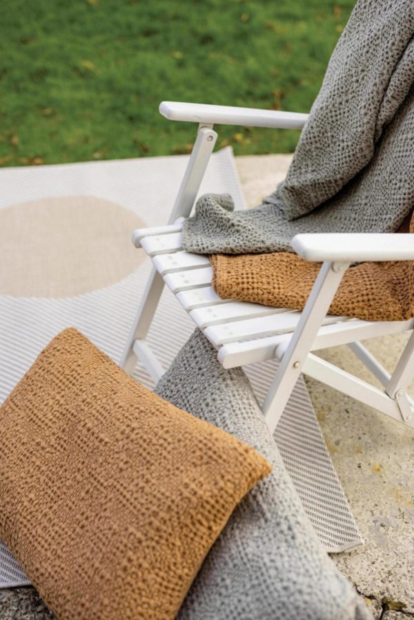 Jeté stonewashed Tana Pinede 180 x 260 Jetés de lit La Vallée du blanc