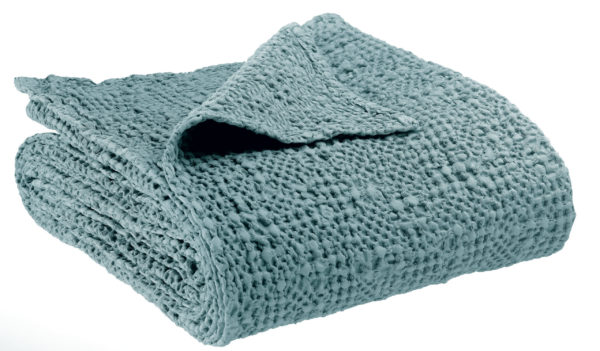 Jeté stonewashed Tana Alizée 180 x 260 Jetés de lit La Vallée du blanc