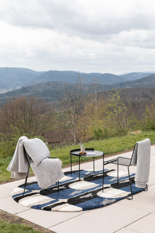 Jeté stonewashed Tana Perle 180 x 260 Jetés de lit La Vallée du blanc