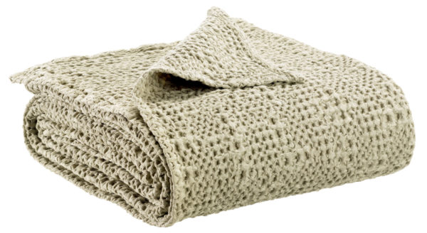 Jeté stonewashed Tana Pinede 240 x 260 Jetés de lit La Vallée du blanc