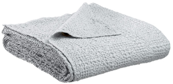 Jeté stonewashed Tana Perle 240 x 260 Jetés de lit La Vallée du blanc