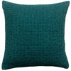 Coussin stonewashed Maia Pétrole 45 x 45