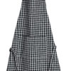 Tablier de cuisine recyclé Billie Noir/gris 80 x 85