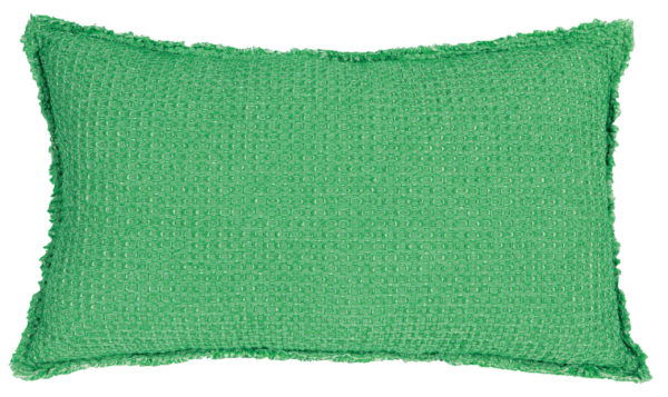 Coussin stonewashed Maia Chambray Agave 30 x 50 Coussins La Vallée du blanc